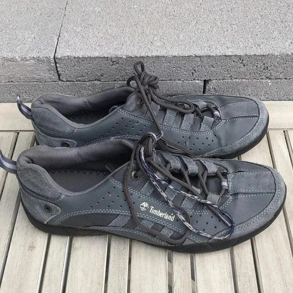 Timberland Grey Suede Leather Sneakers - Picture 2 of 7